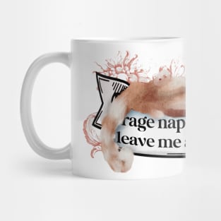 Rage Napping Leave Me Alone Cute Cat Napping Mug